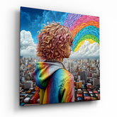 Rainbow Dreams Glass Wall Art.